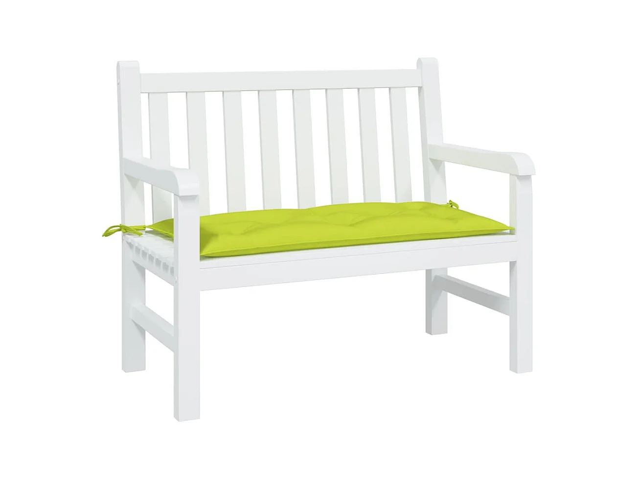 Coussin de banc de jardin vert brillant 100x50x7cm tissu oxford