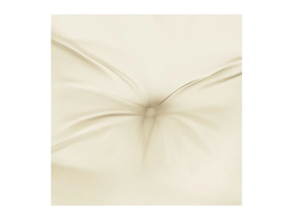 Cuscini per Sedia 4 pz Bianco Crema 50x50x7cm in Tessuto Oxford