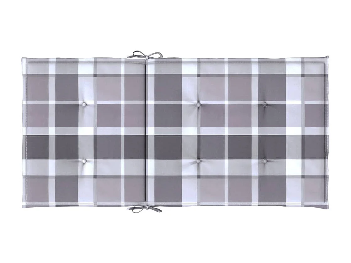 Coussins de chaise de jardin à dossier bas lot de 6