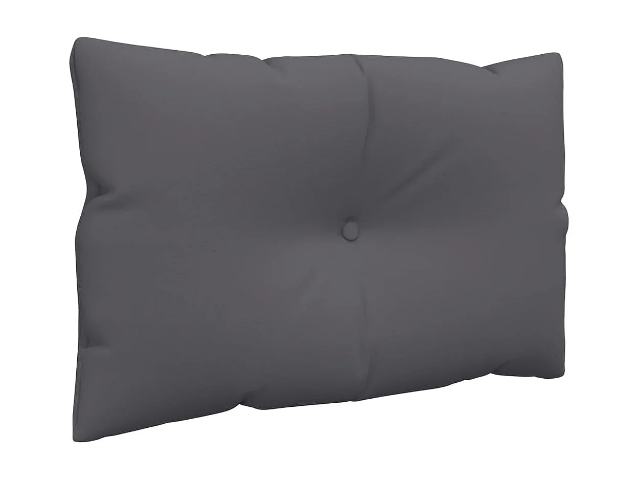 Coussins de palette lot de 2 anthracite tissu