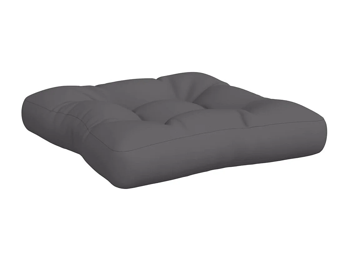 Coussins de palette lot de 2 anthracite tissu