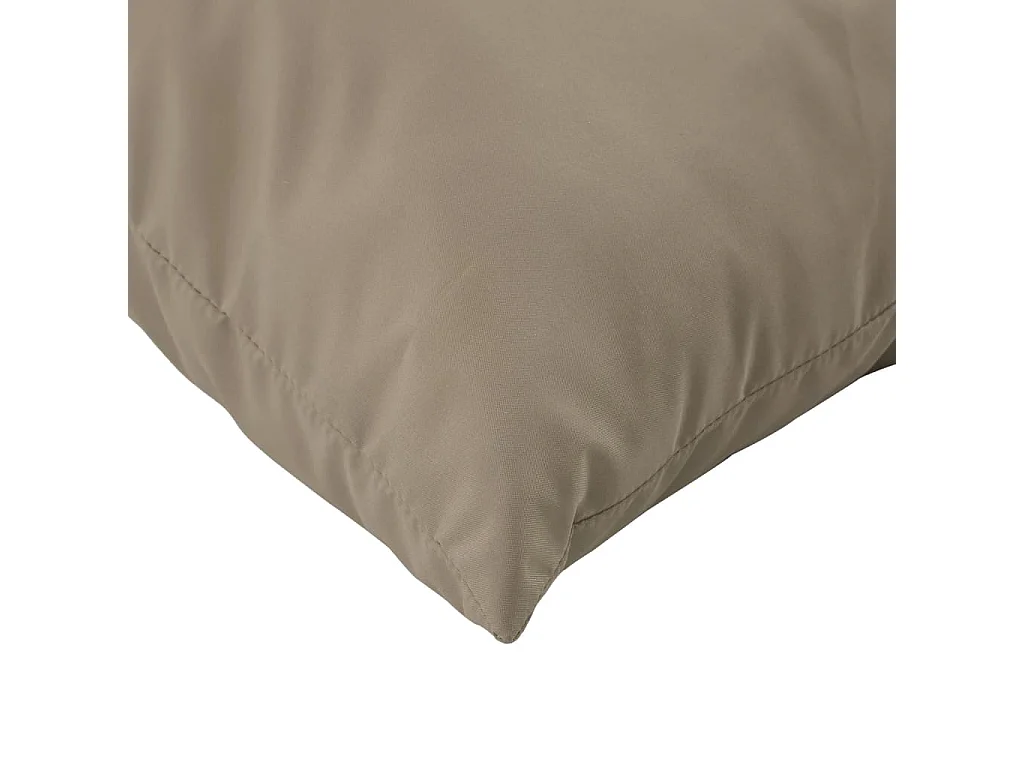 Coussins de palette lot de 3 taupe tissu oxford