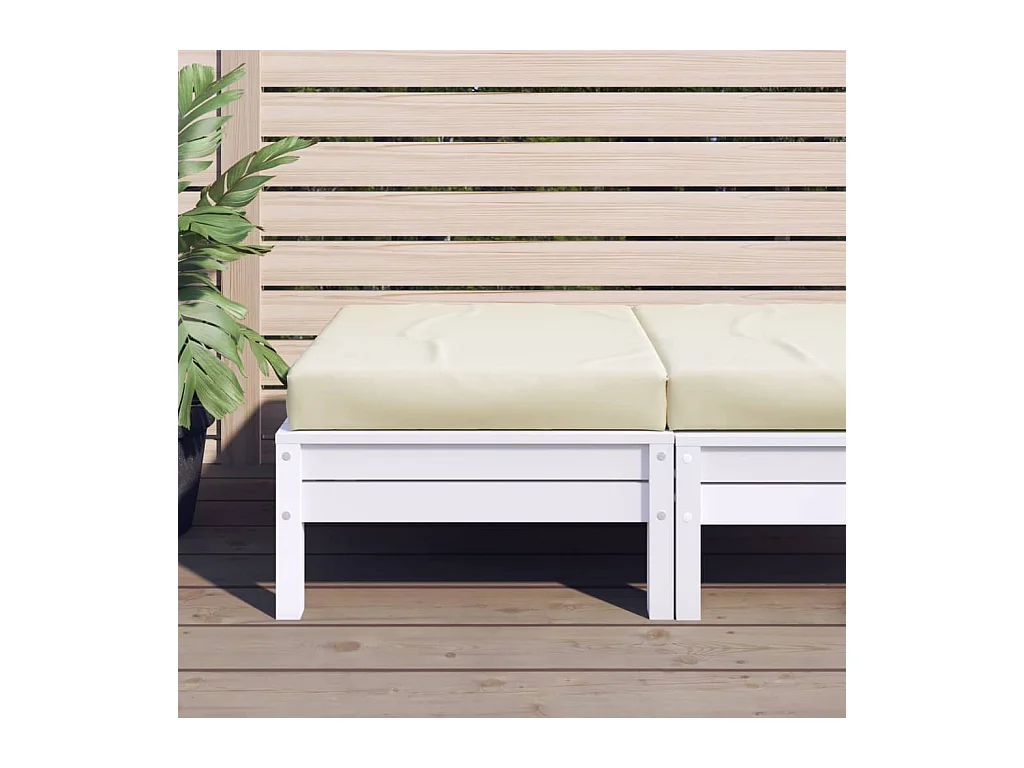 Palettenkissen Creme 60x60x8 cm Oxford-Gewebe