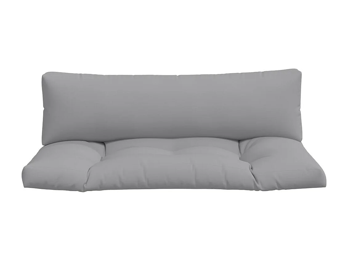 Coussins de palette lot de 2 gris tissu