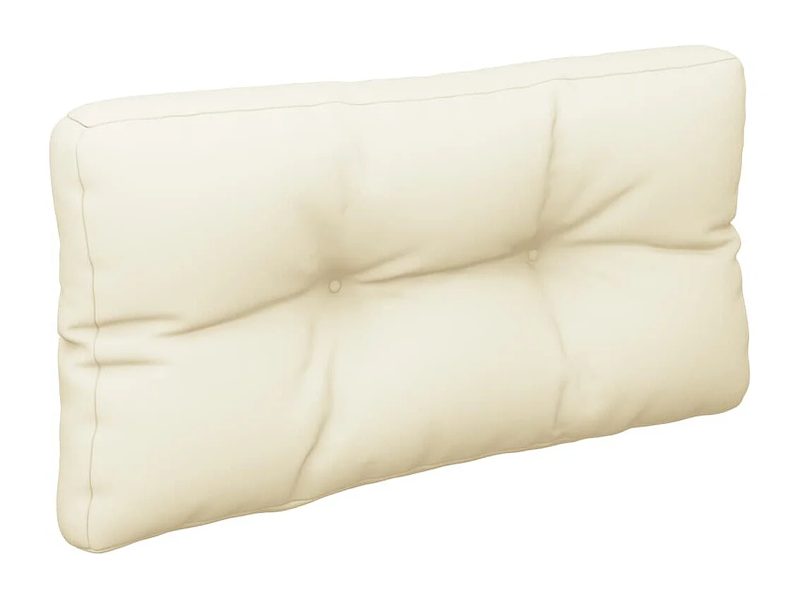 Almofadões de paletes 2 pcs tecido creme