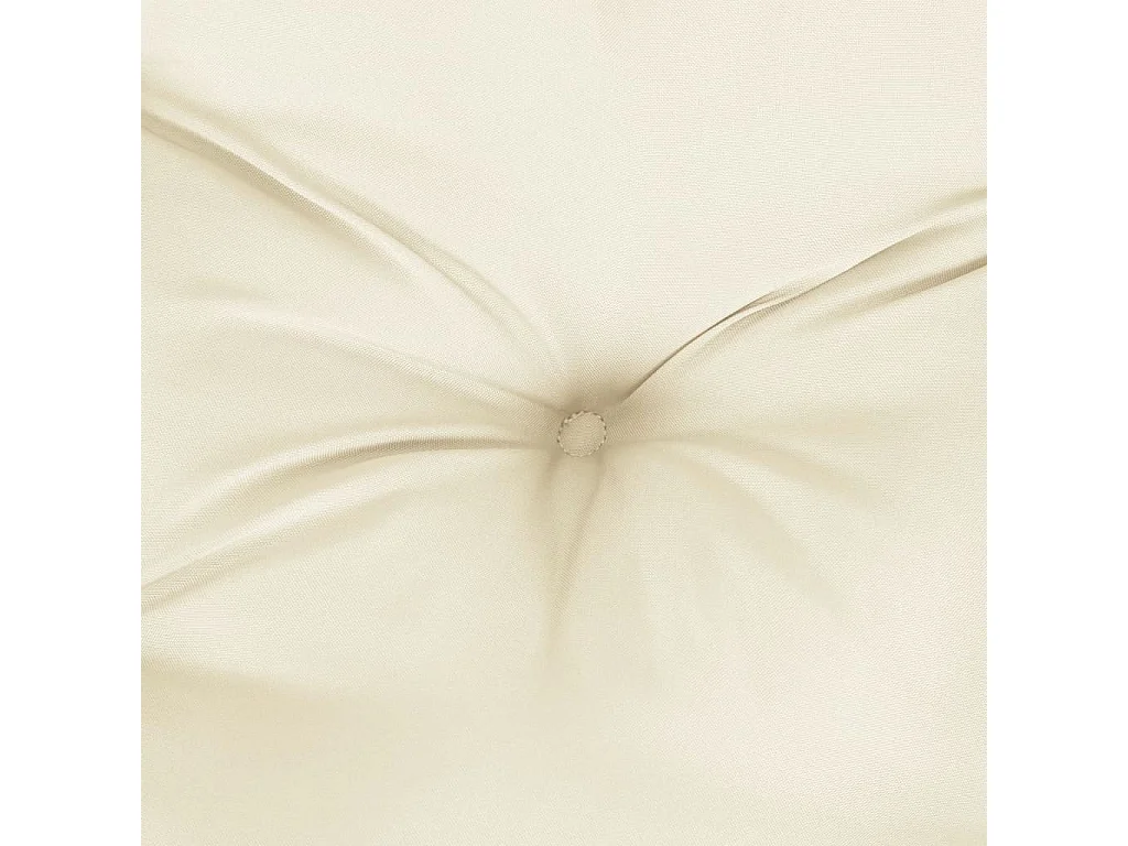 Coussins de palette lot de 2 crème tissu