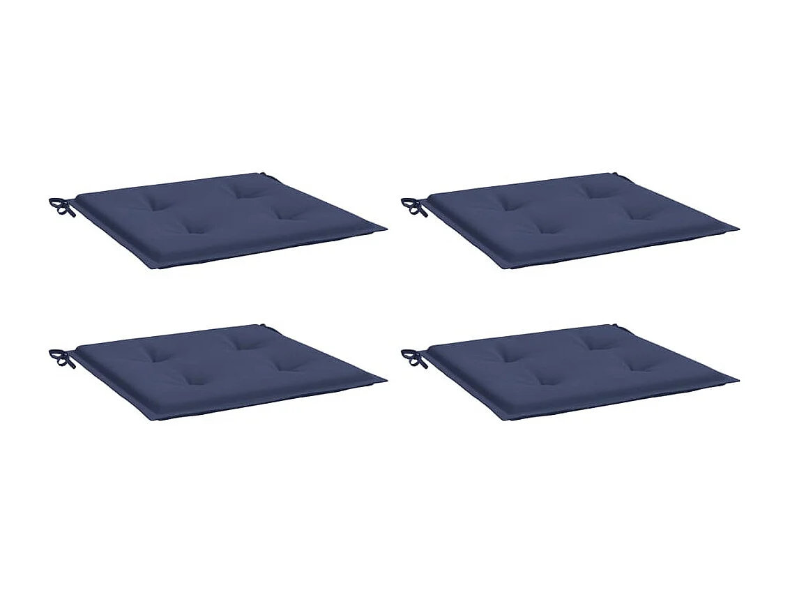 Almofadões p/ sofá de paletes 4 pcs tecido oxford azul-marinho