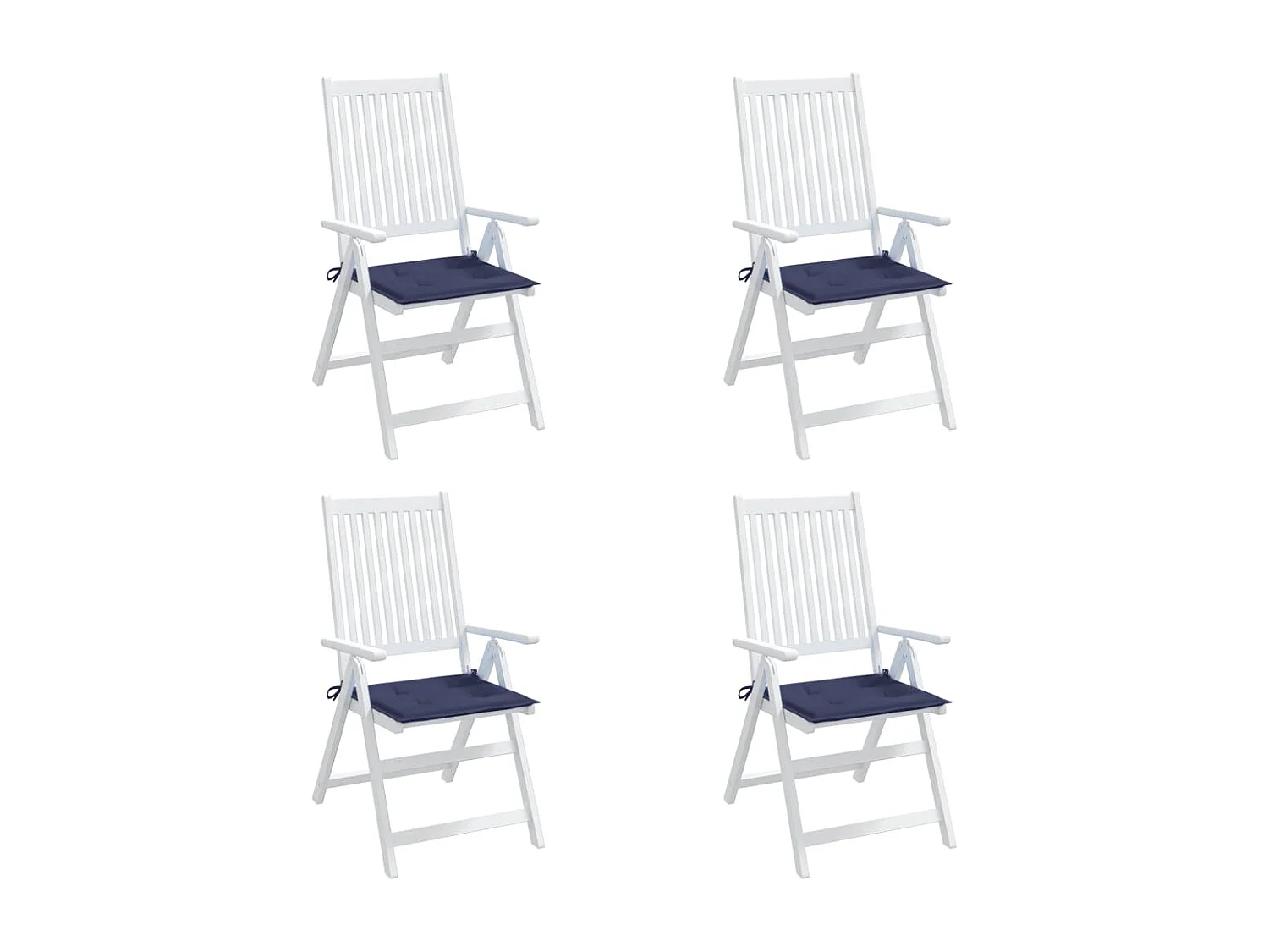 Almofadões p/ sofá de paletes 4 pcs tecido oxford azul-marinho