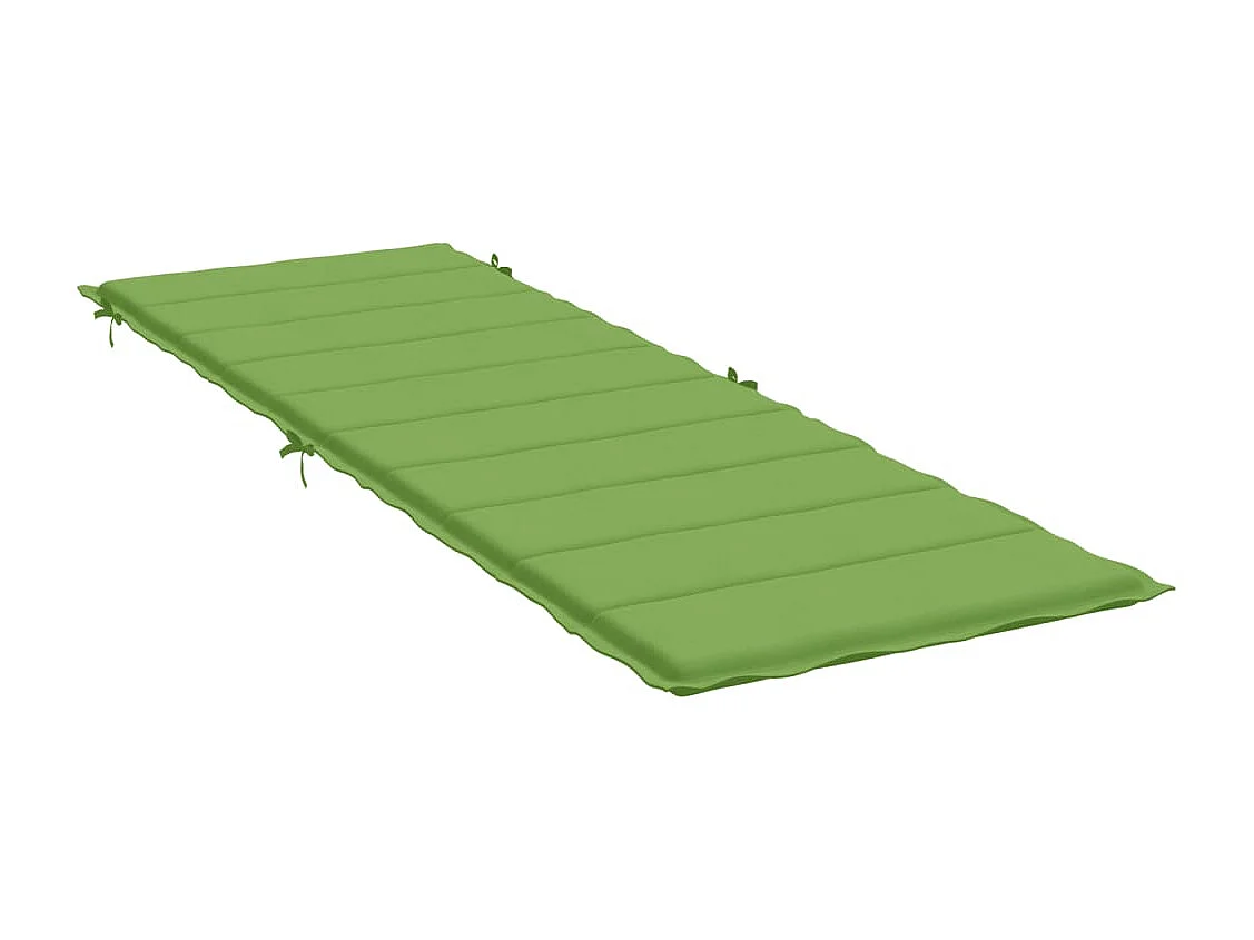 Cuscino per Lettino Prendisole Verde Mélange 186x58x3cm Tessuto