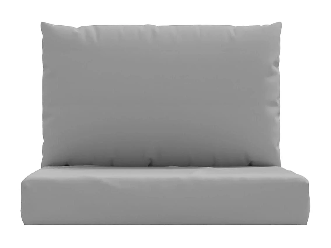 Coussins de palette lot de 2 gris tissu oxford