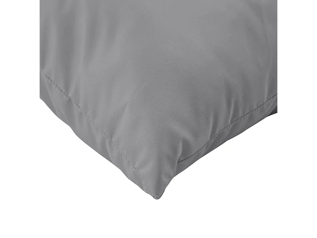 Coussins de palette lot de 2 gris tissu oxford