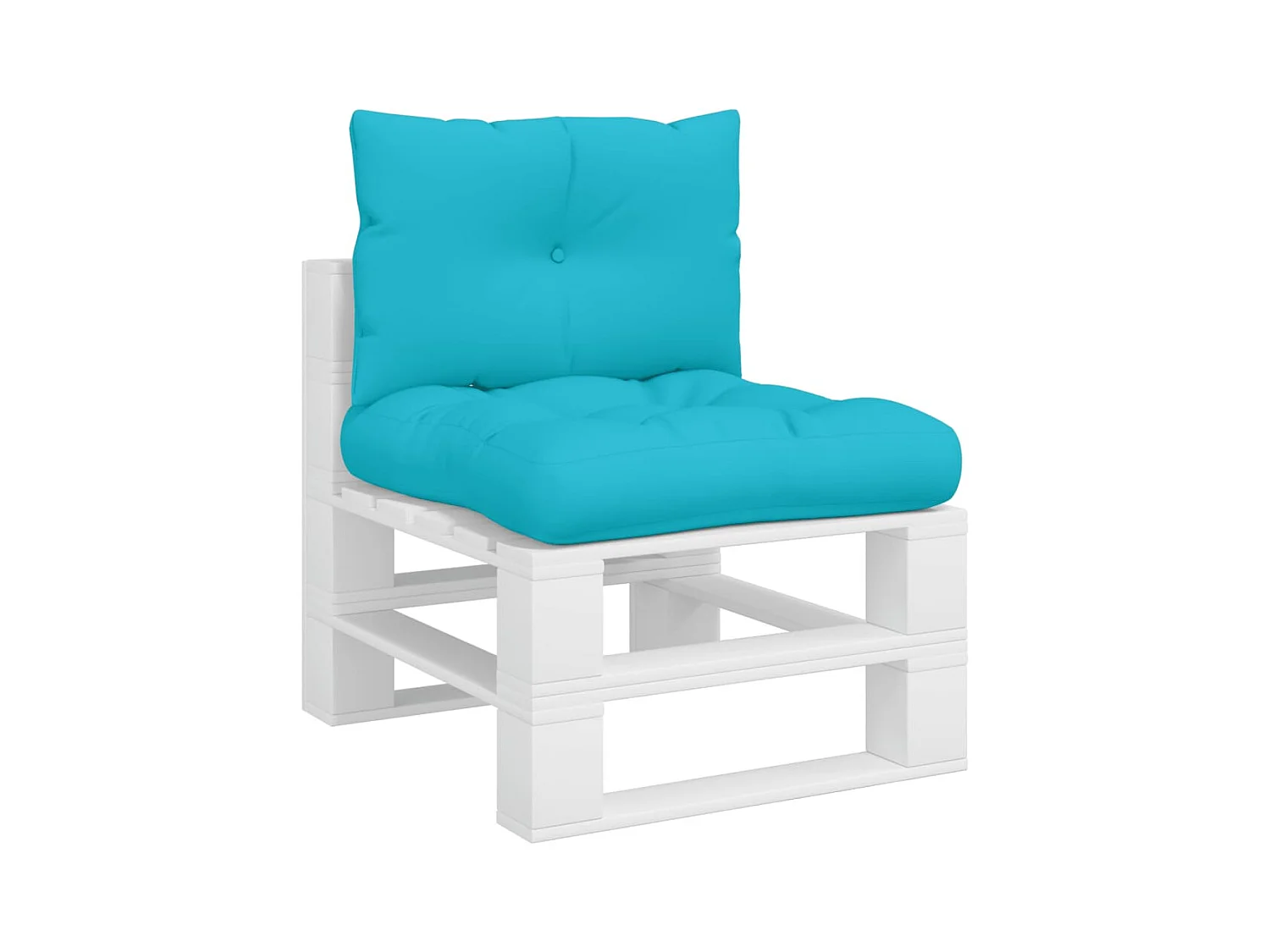 Coussins de palette lot de 2 turquoise tissu Oxford