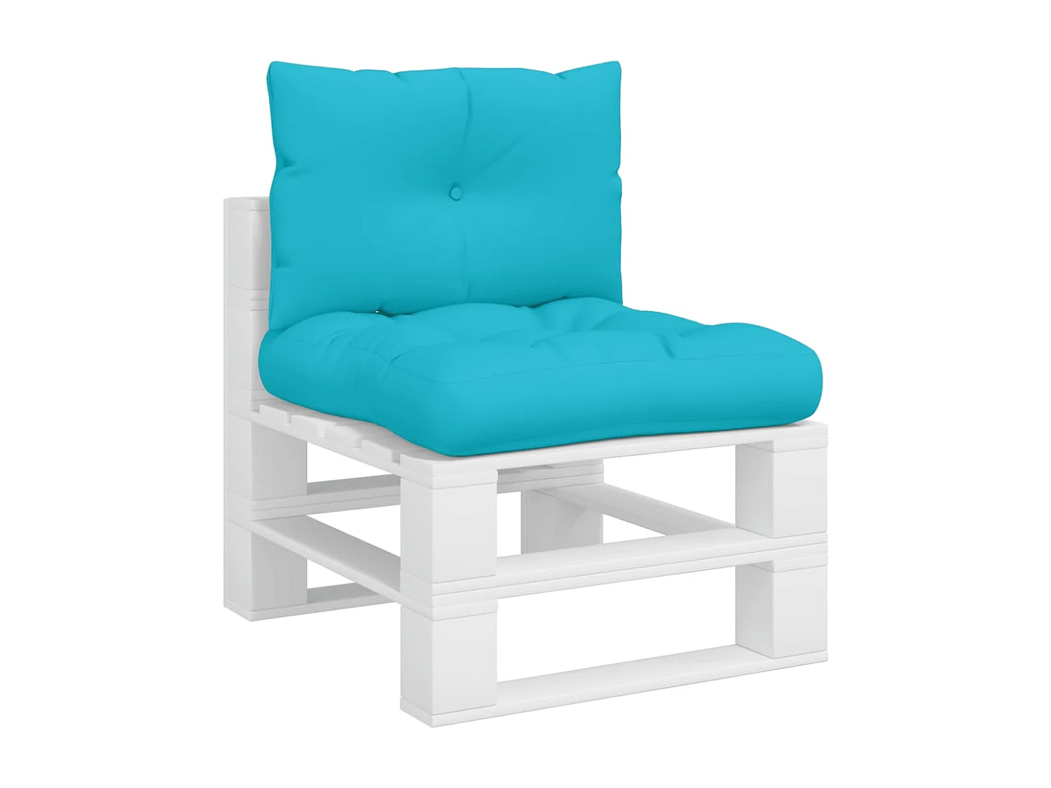 Coussins de palette lot de 2 turquoise tissu Oxford