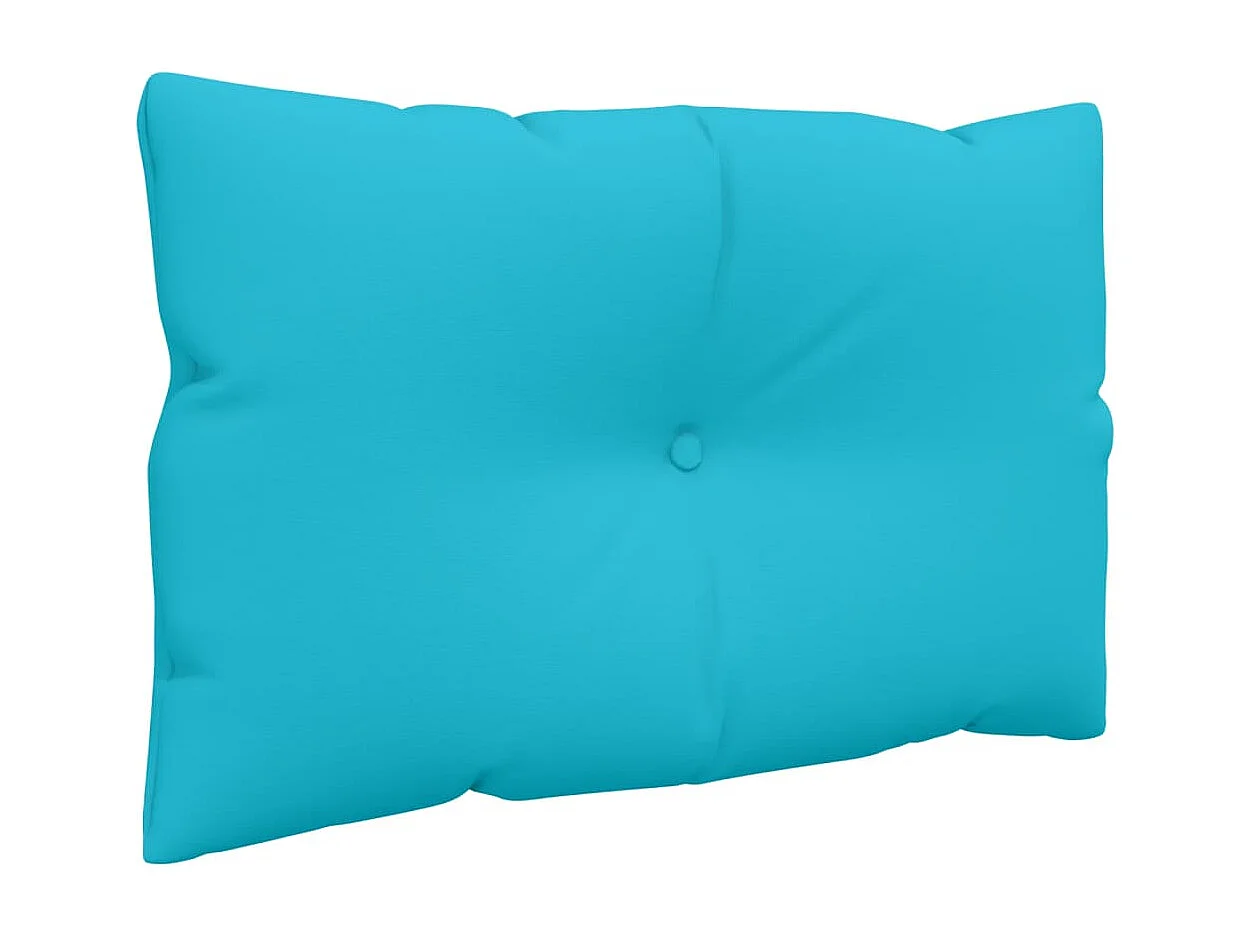 Coussins de palette lot de 2 turquoise tissu Oxford