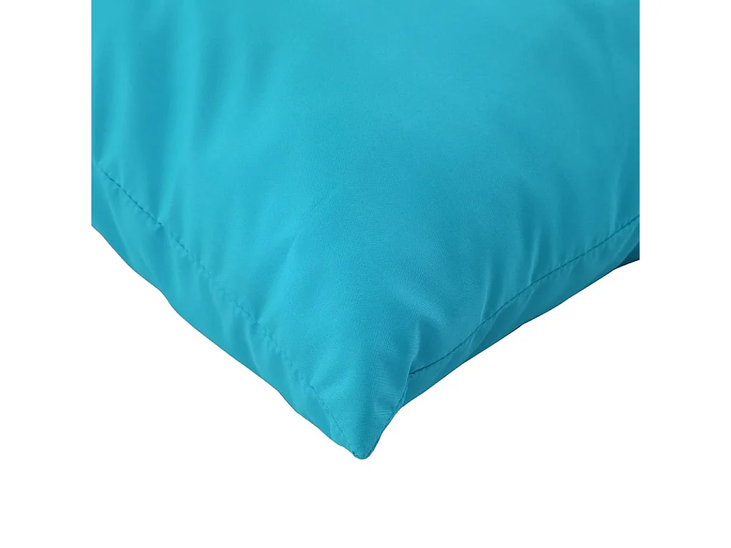 Coussins de palette lot de 2 turquoise tissu Oxford
