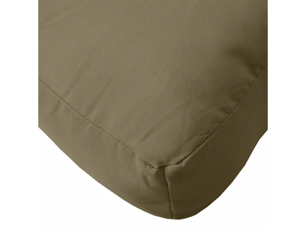 Coussin de palette taupe mélangé 60x60x10 cm tissu