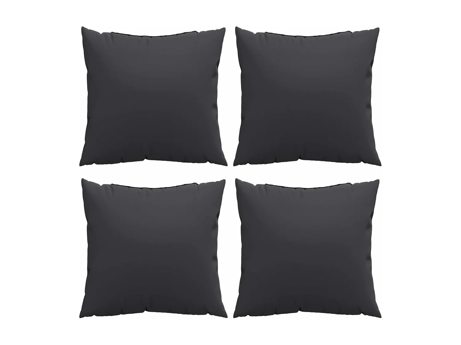 Almofadas de sofá 4 pcs 40x40 cm tecido preto