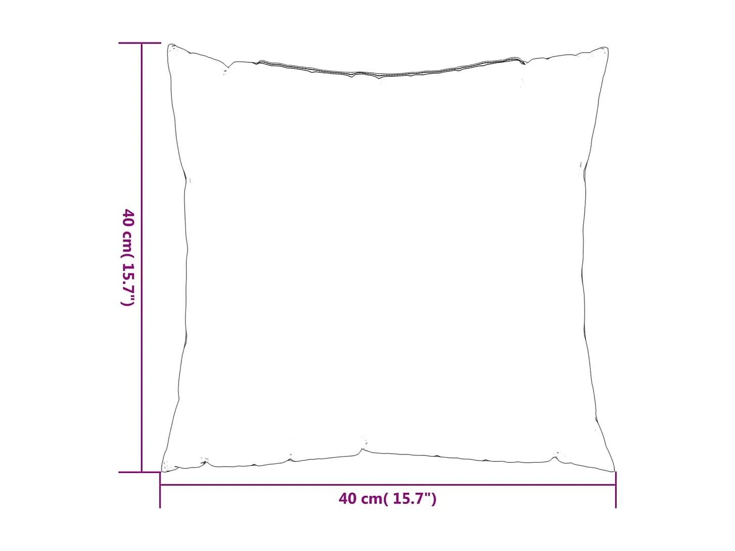 Almofadas de sofá 4 pcs 40x40 cm tecido preto