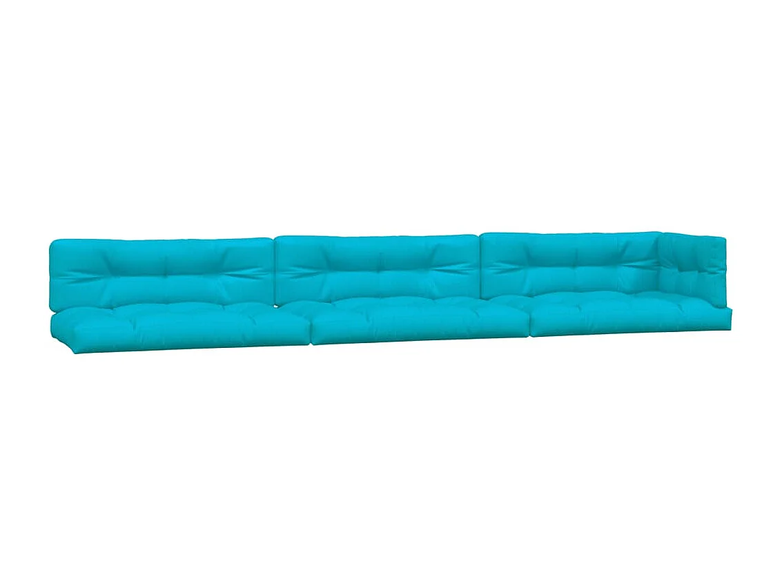 Palettenkissen 7-tlg. Türkis Stoff