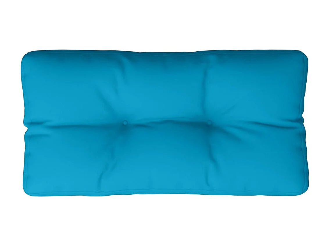 Palettenkissen Hellblau 80x40x12 cm Stoff