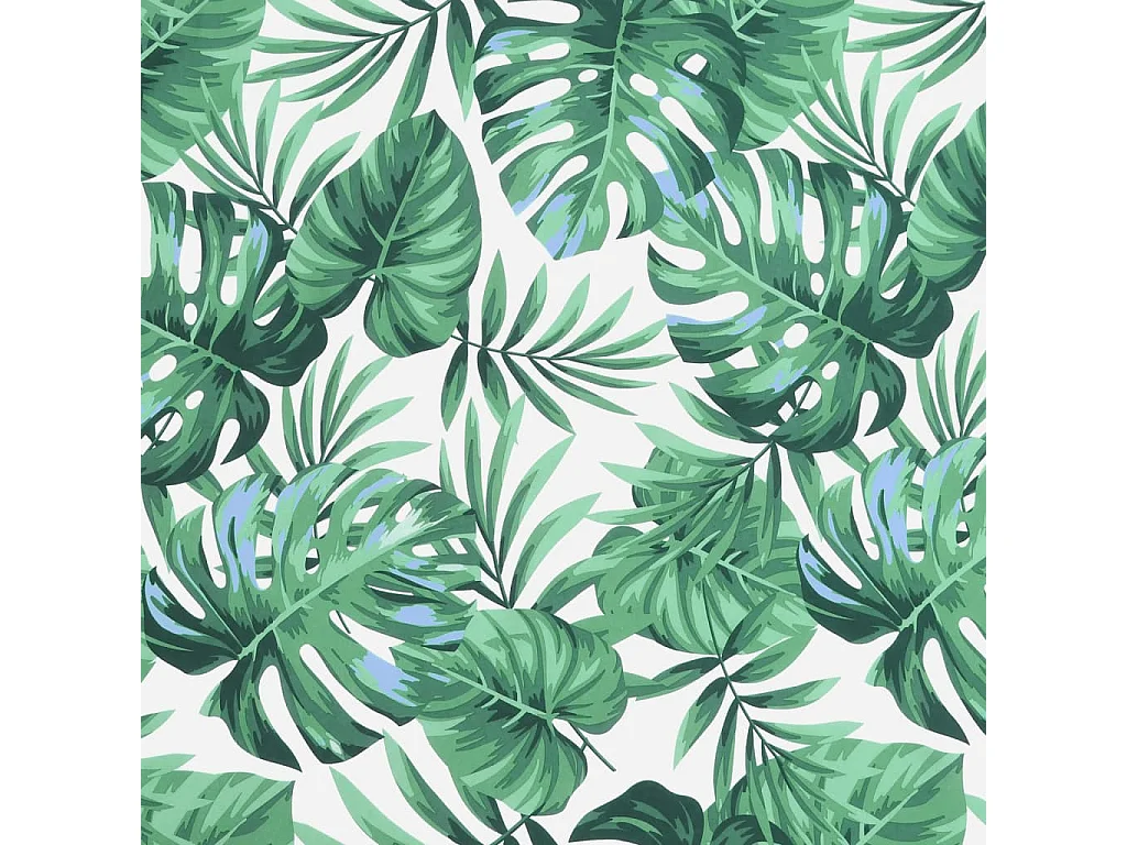 Coussin de palette motif de feuilles 58x58x10 cm tissu