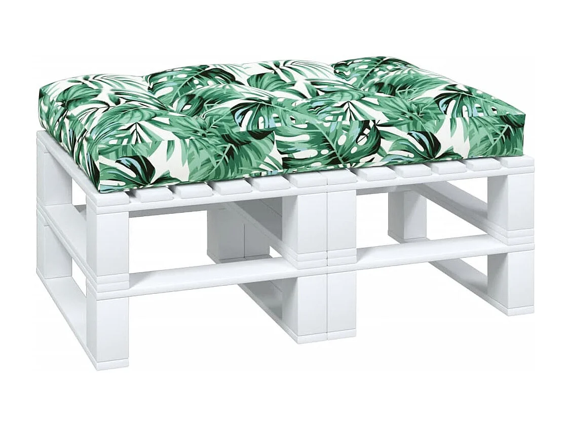 Coussin de palette vert 120x80x12 cm tissu