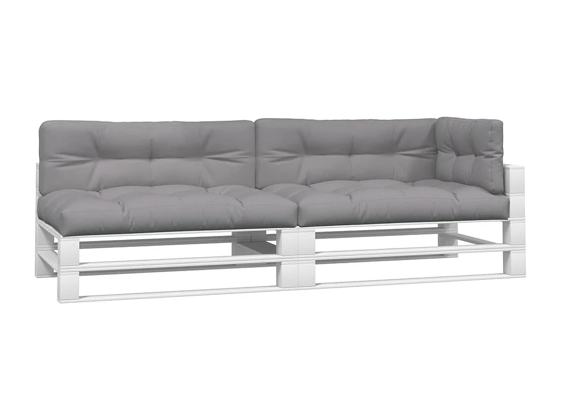 Cojines para palets 5 unidades tela gris