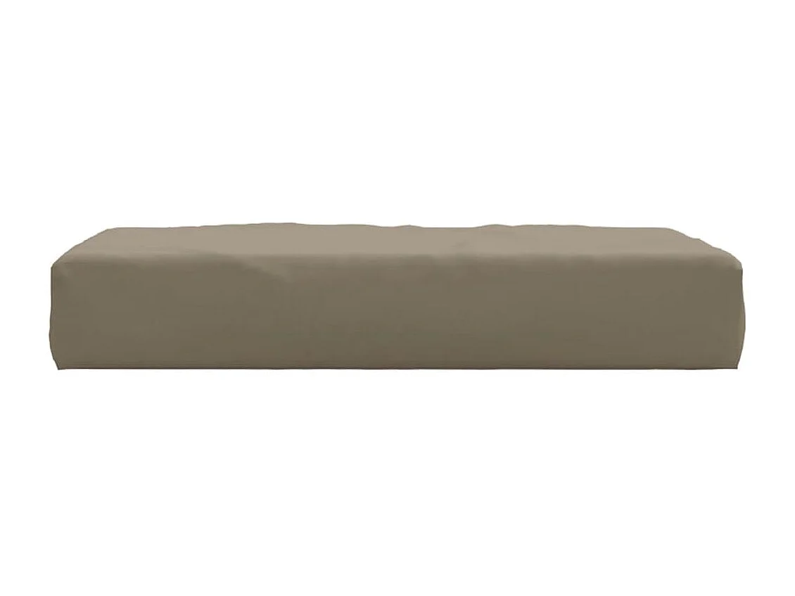 Coussin de palette taupe 60x60x8 cm tissu oxford