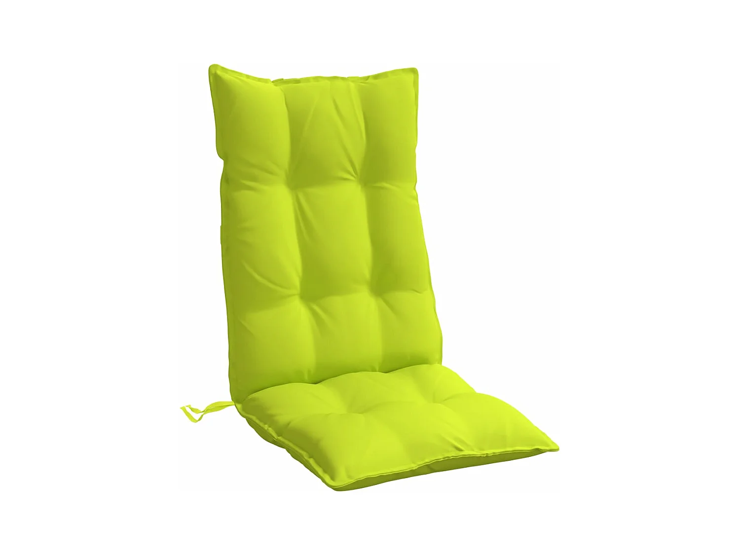Coussins de chaise à dossier haut lot de 6 vert vif