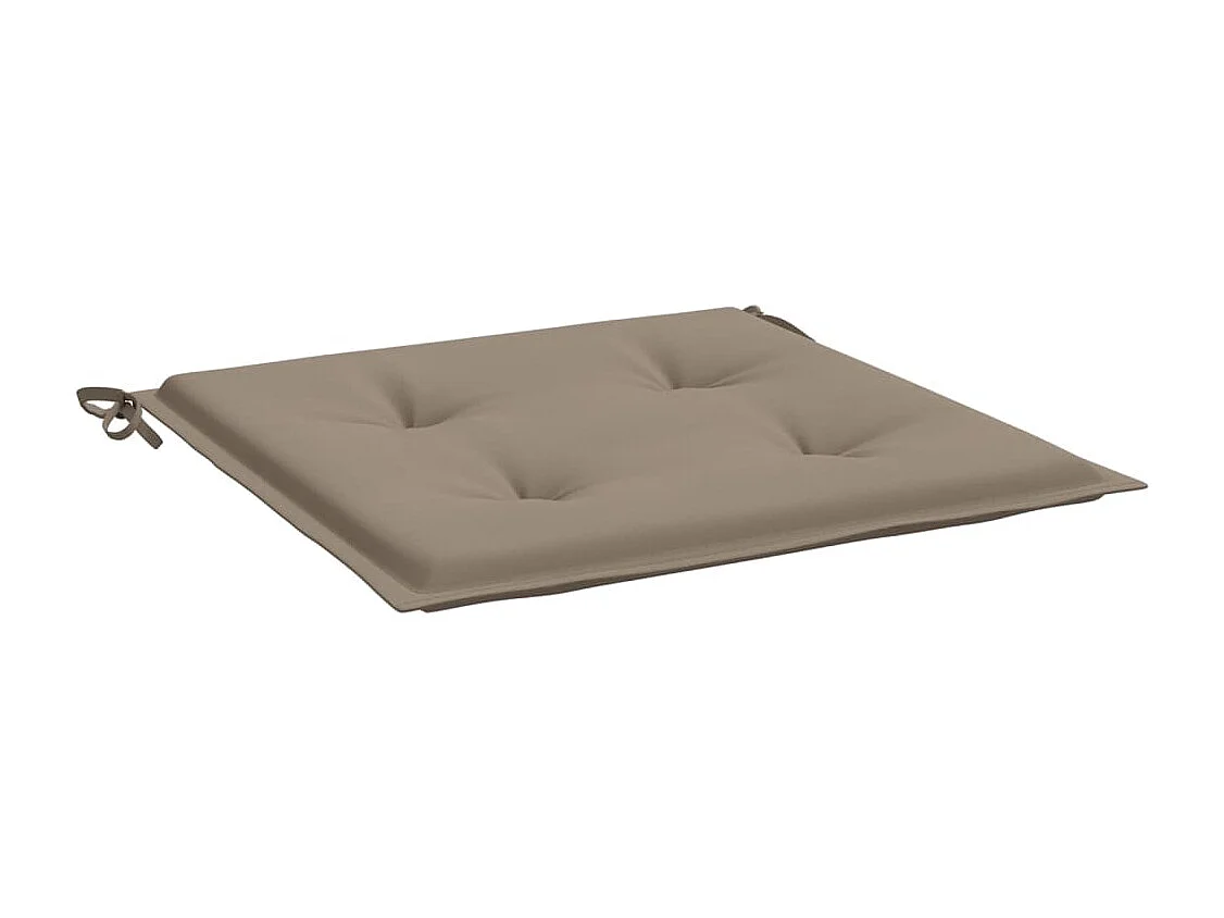 Coussins de chaise jardin lot de 6 taupe 40x40x3cm tissu oxford