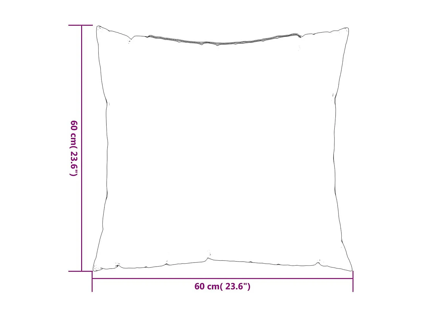 Almofadas de sofá 4 pcs 60x60 cm tecido verde