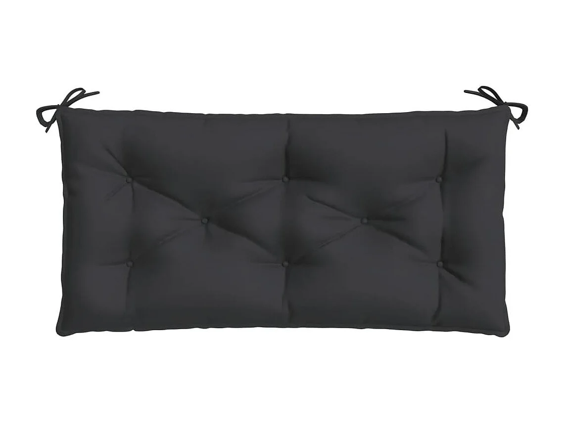 Coussin de banc de jardin noir 100x50x7 cm tissu oxford