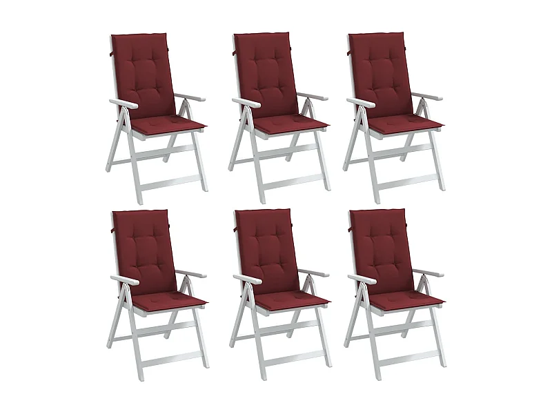 Almofadões cadeiras altas 6 pcs 120x50x4 cm mesclado tecido