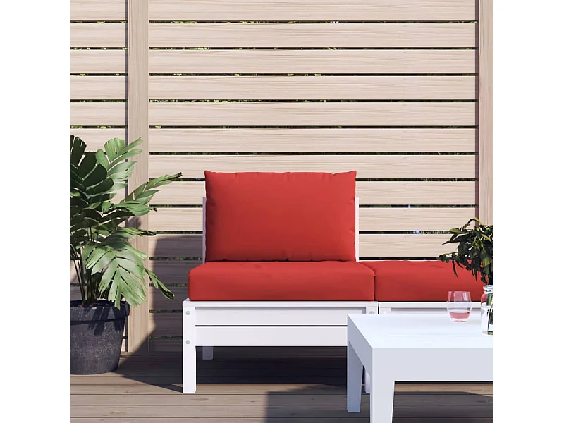 Palletkussens 2 st stof rood