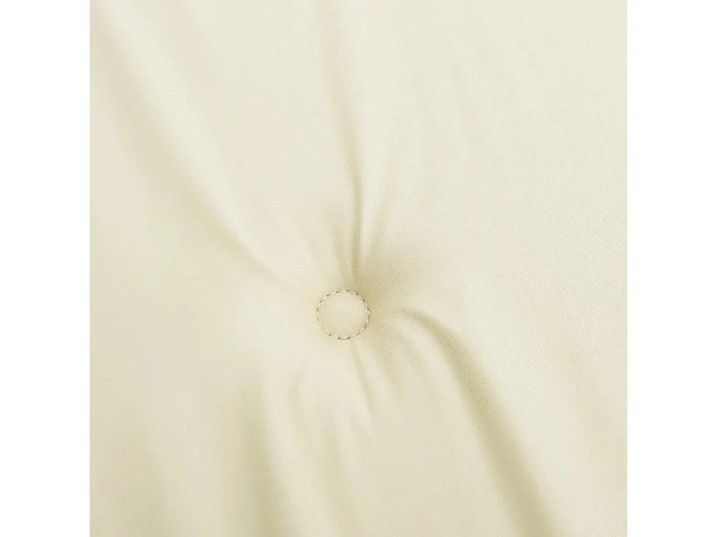 Coussins de chaise de jardin lot de 4 crème 40x40x3 cm