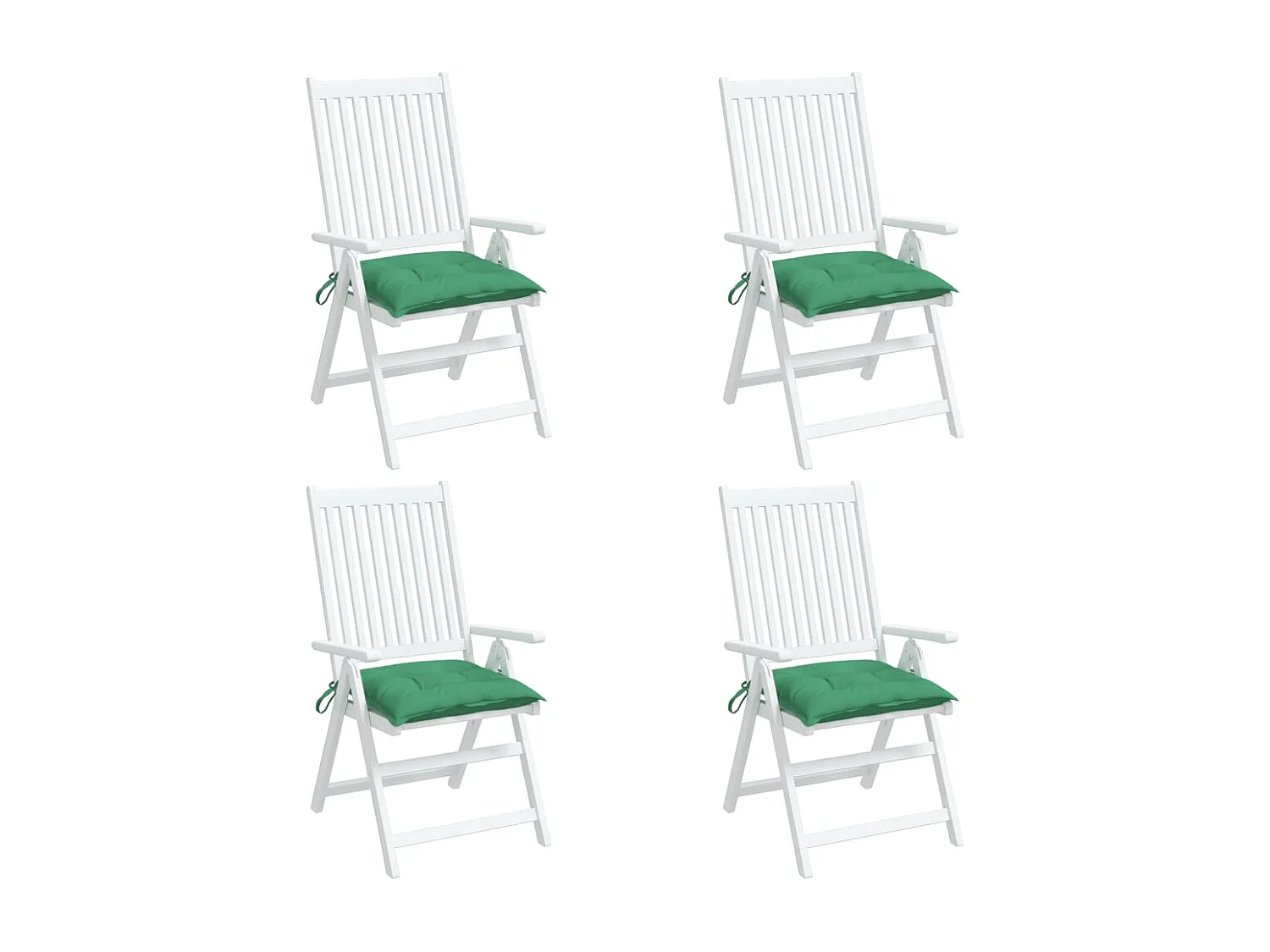 Almofadões para móveis de paletes 4 pcs tecido oxford verde