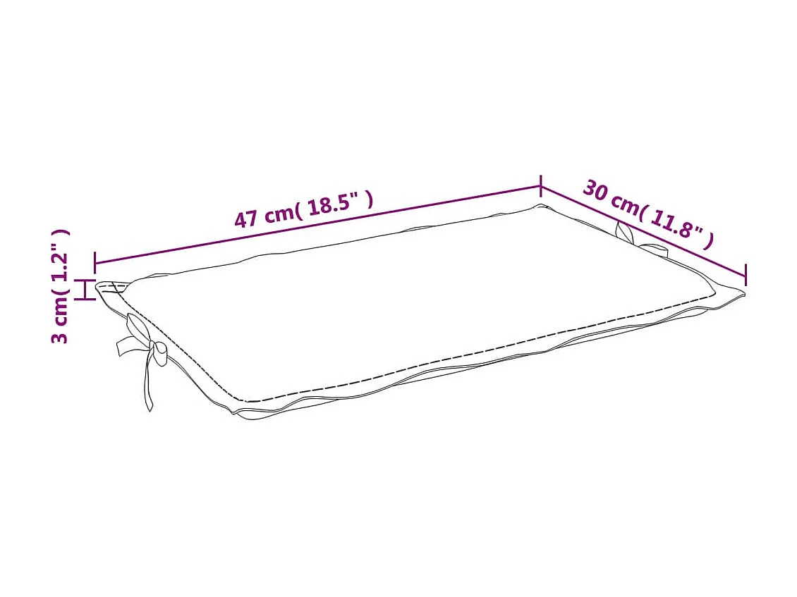 Coussin de chaise longue crème 186x58x3 cm tissu oxford