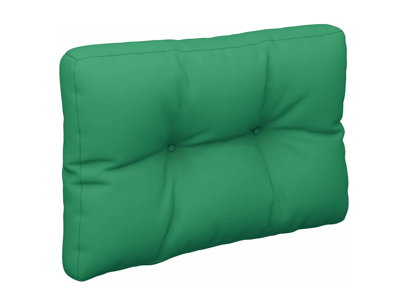 Coussin de palette vert 60x40x12 cm tissu