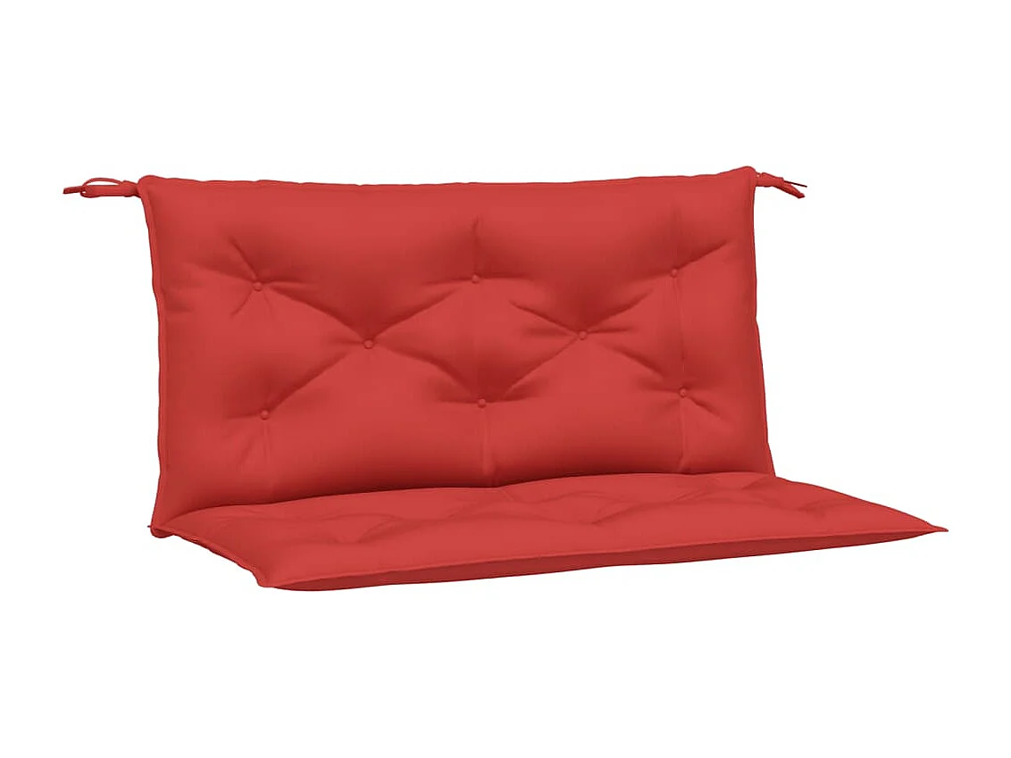 Cuscini per Panca 2 pz Rossi 100x50x7cm in Tessuto Oxford