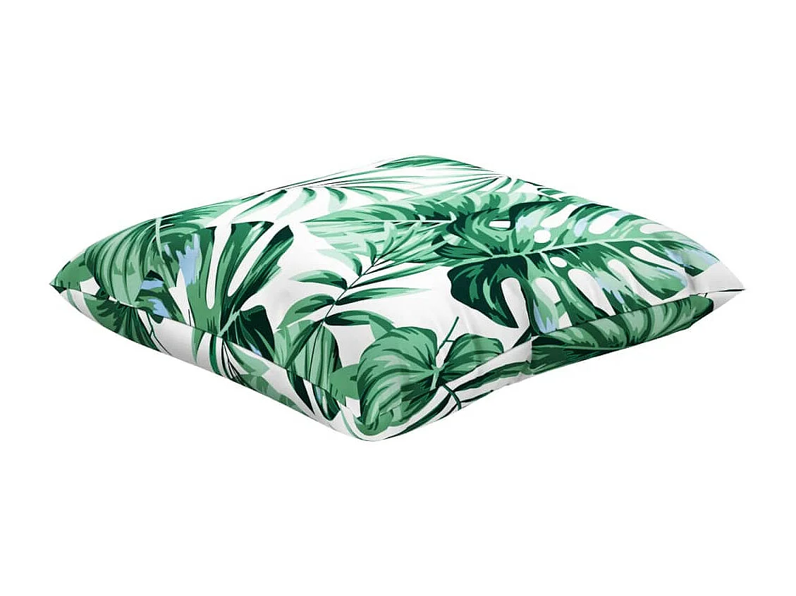 Sofakissen 4 Stk. Blattmuster 50x50 cm Stoff