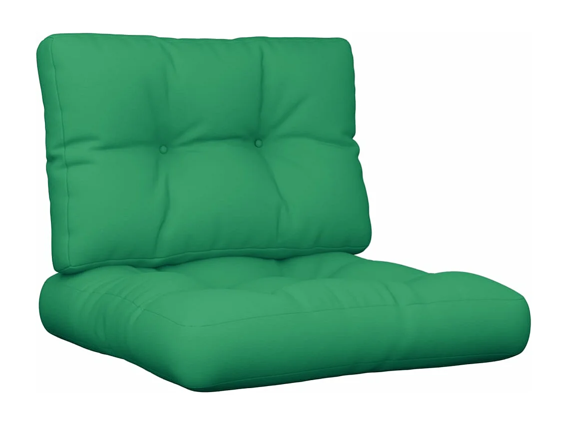 Almofadões para móveis de paletes 2 pcs tecido verde