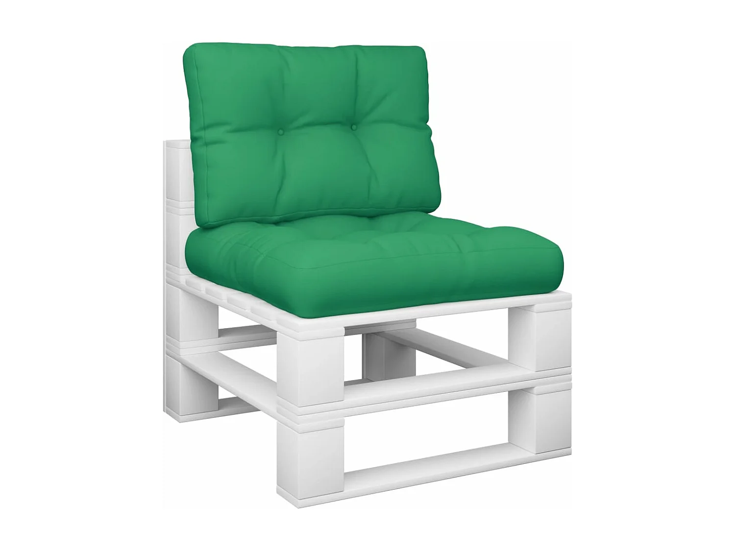 Almofadões para móveis de paletes 2 pcs tecido verde