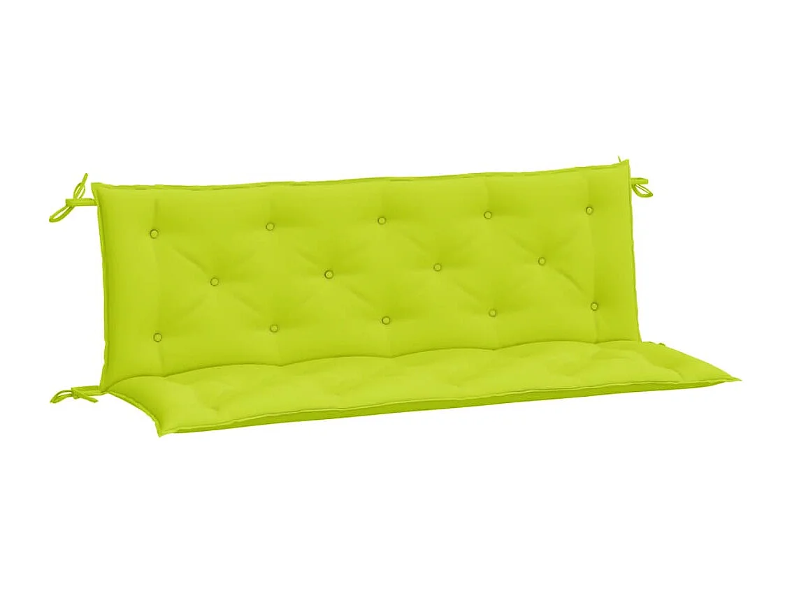 Almofadões banco jardim 2 pcs tecido oxford verde brilhante