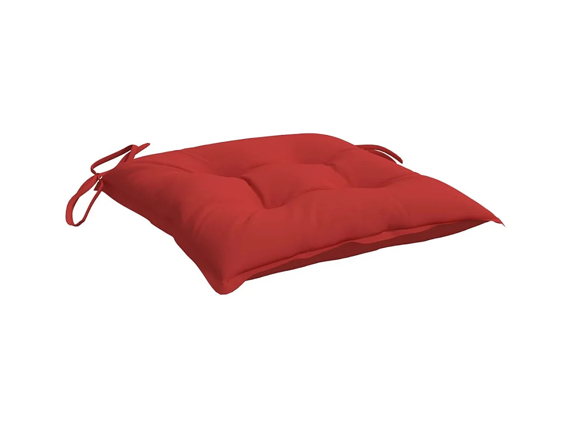 Cuscini per Pallet 6 pz Rossi 50x50x7 cm Tessuto Oxford