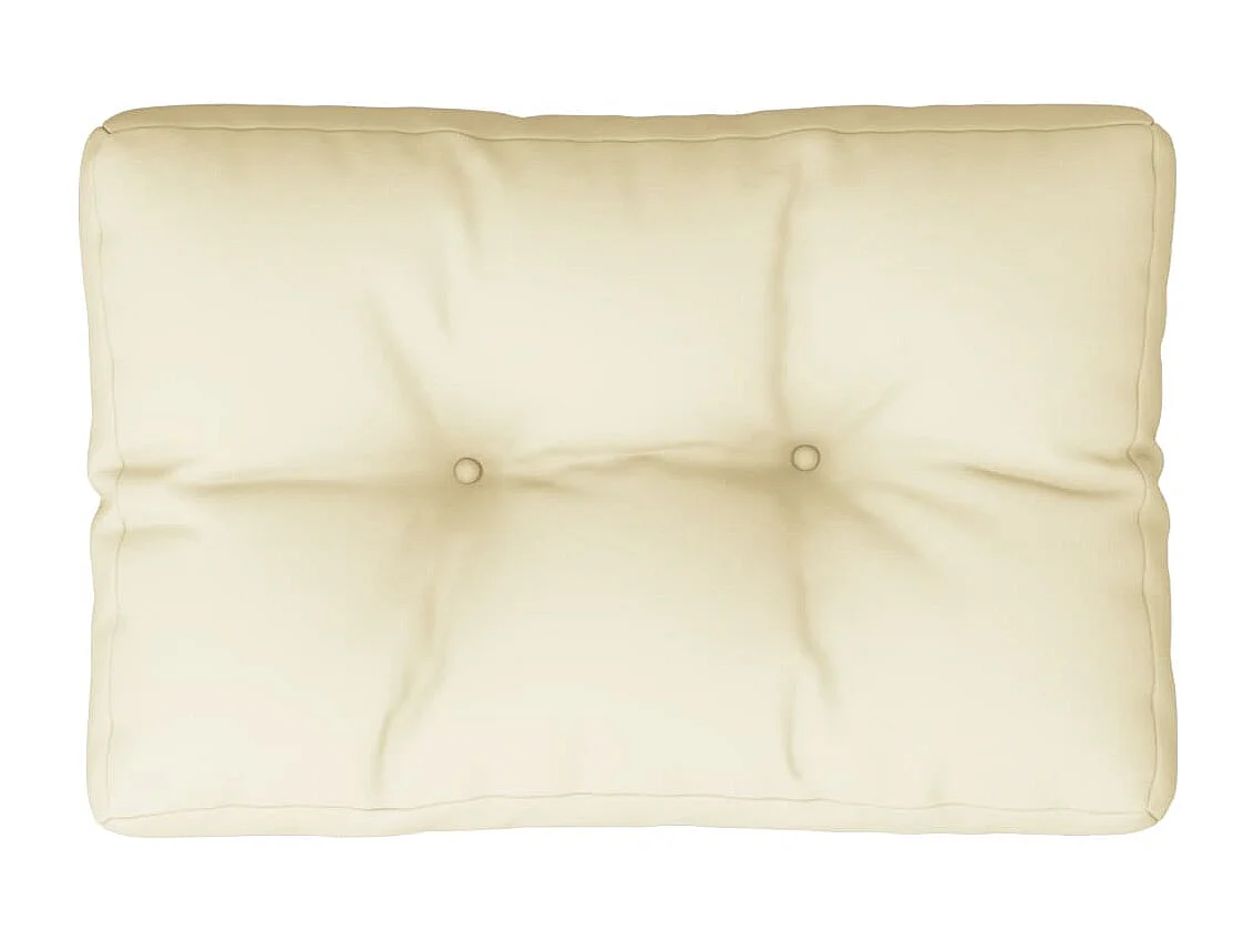 Almofadão paletes 60x40x12 cm tecido creme
