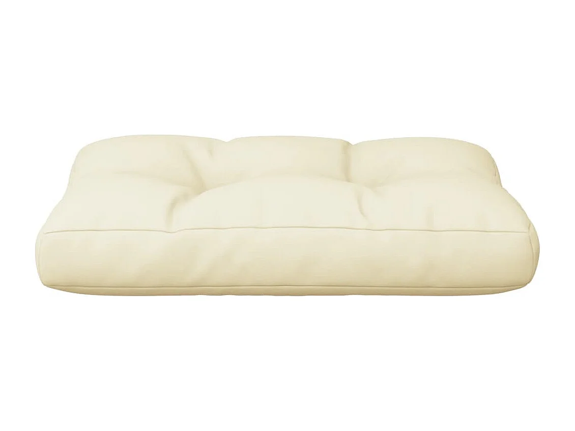 Almofadão paletes 60x40x12 cm tecido creme