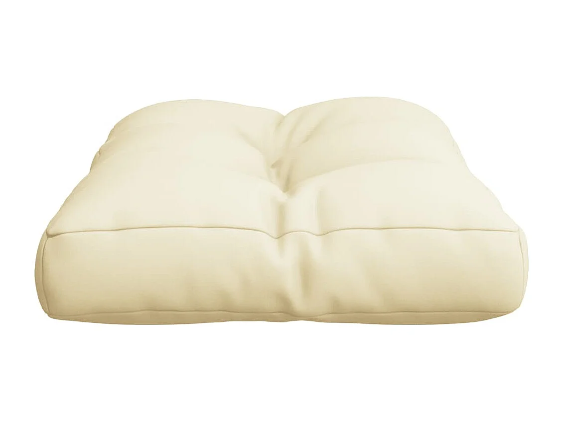 Almofadão paletes 60x40x12 cm tecido creme