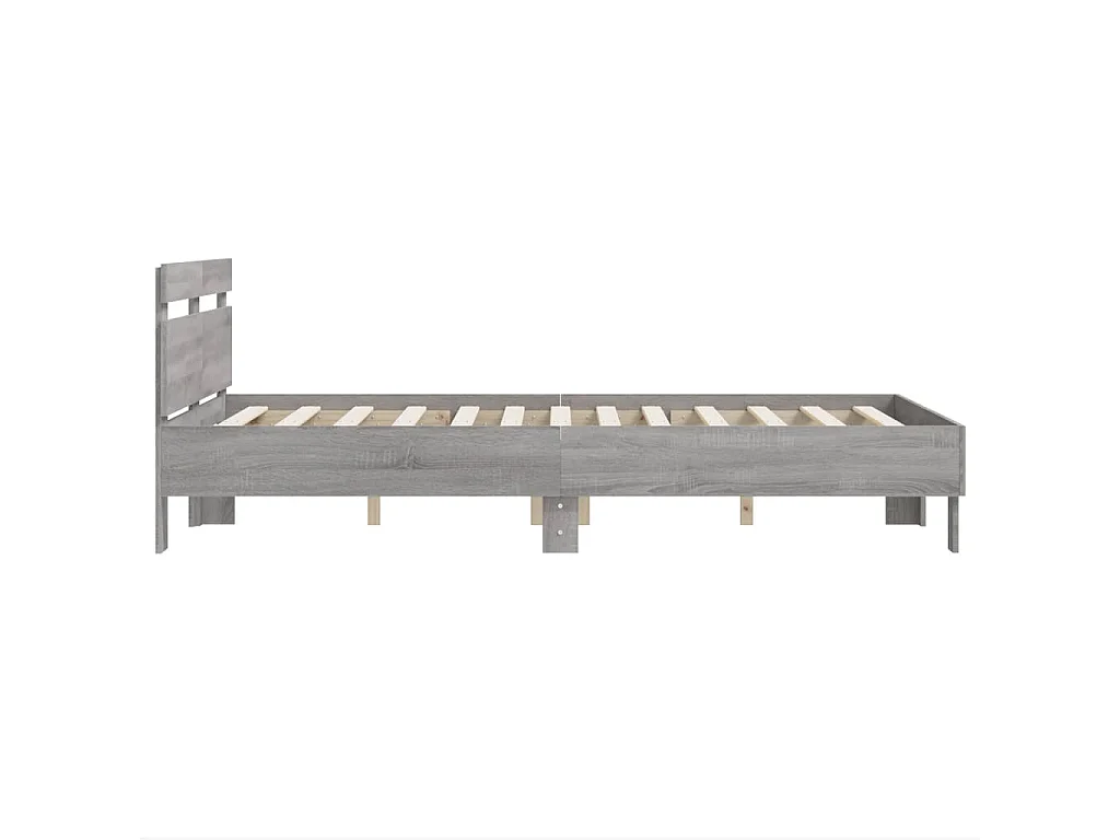 Cadre de lit sans matelas sonoma gris 120x200 cm