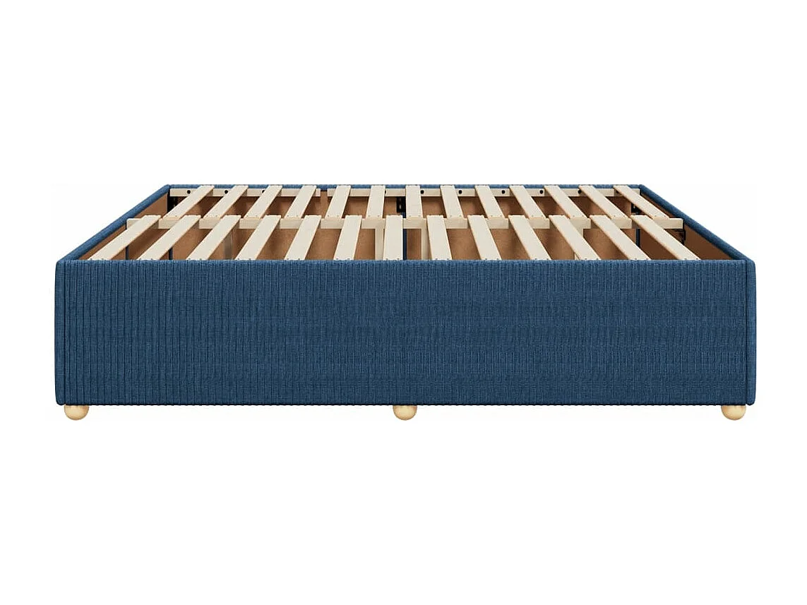 Giroletto senza Materasso Blu 180x200 cm in Tessuto