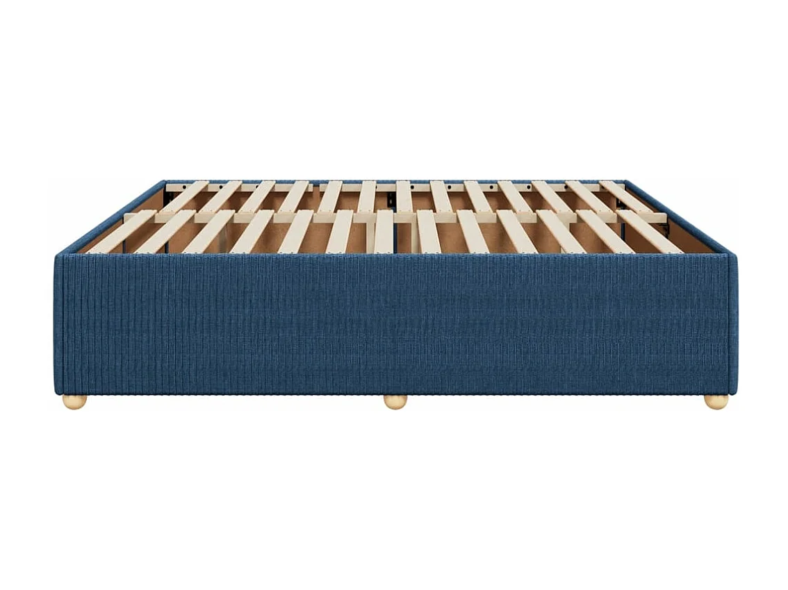 Giroletto senza Materasso Blu 180x200 cm in Tessuto